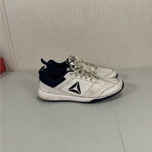 Reebok‎ Classic White and Dark Blue Shoes